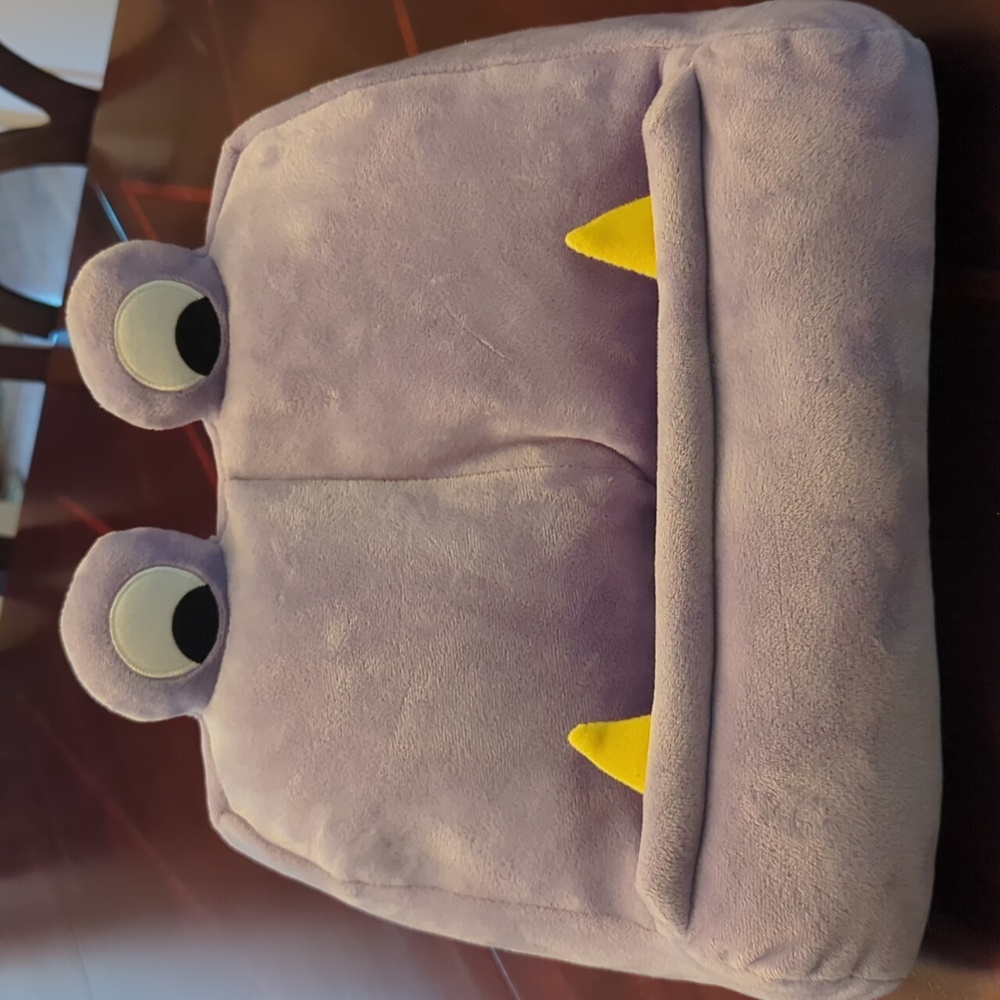The Book Monster Plush Purple Book Tablet Holder by Collective Goods
